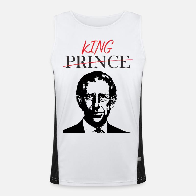 I AM THE KING NOW Men's Functional Contrast Tank Top 