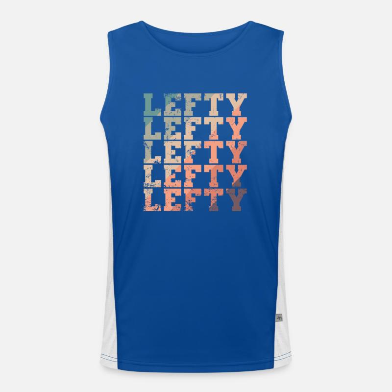 Lefty Left-handers write conversion Men's Functional Contrast Tank Top 