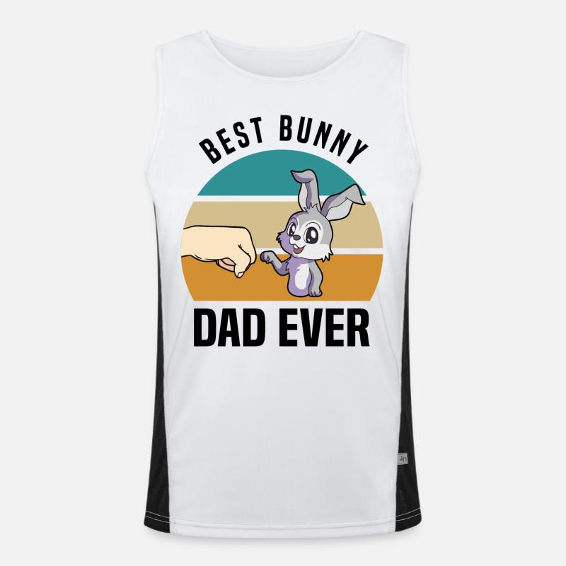 Rabbit lovers Men's Functional Contrast Tank Top 