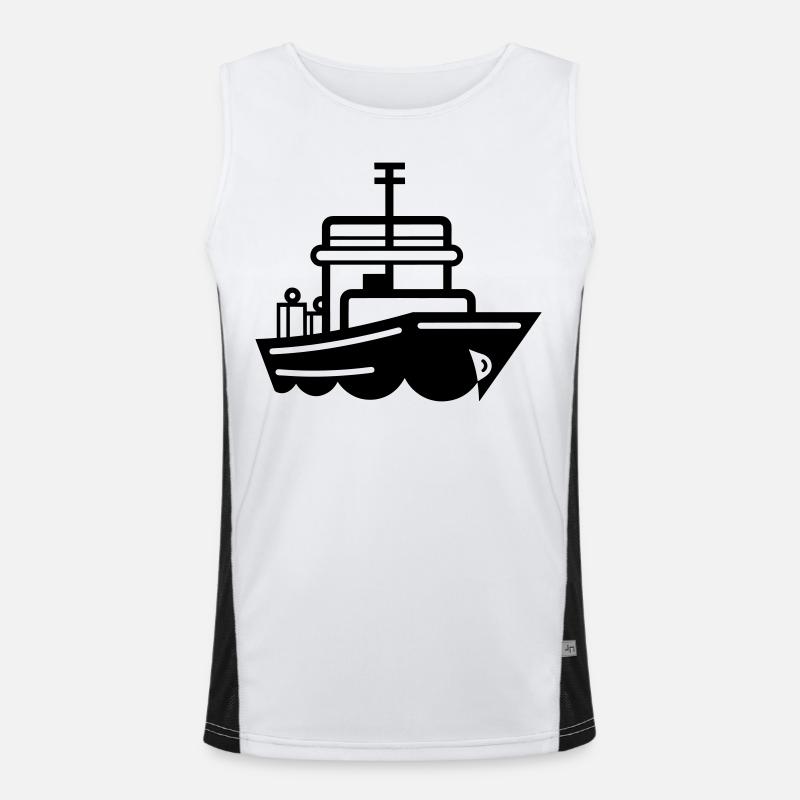 Boot Funktionelles Kontrast-Tank Top für Männer 