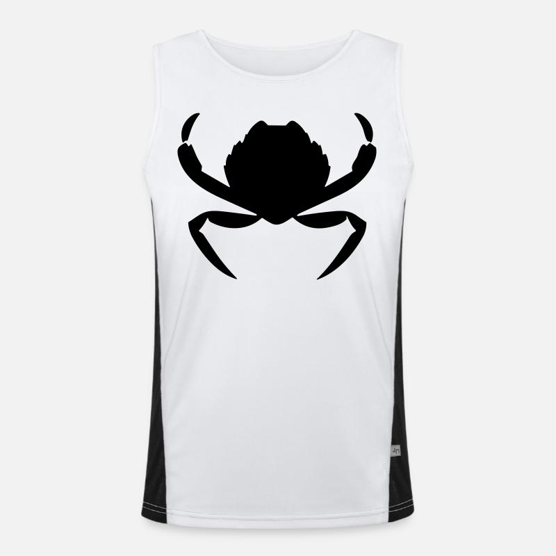 Krebs Funktionelles Kontrast-Tank Top für Männer 