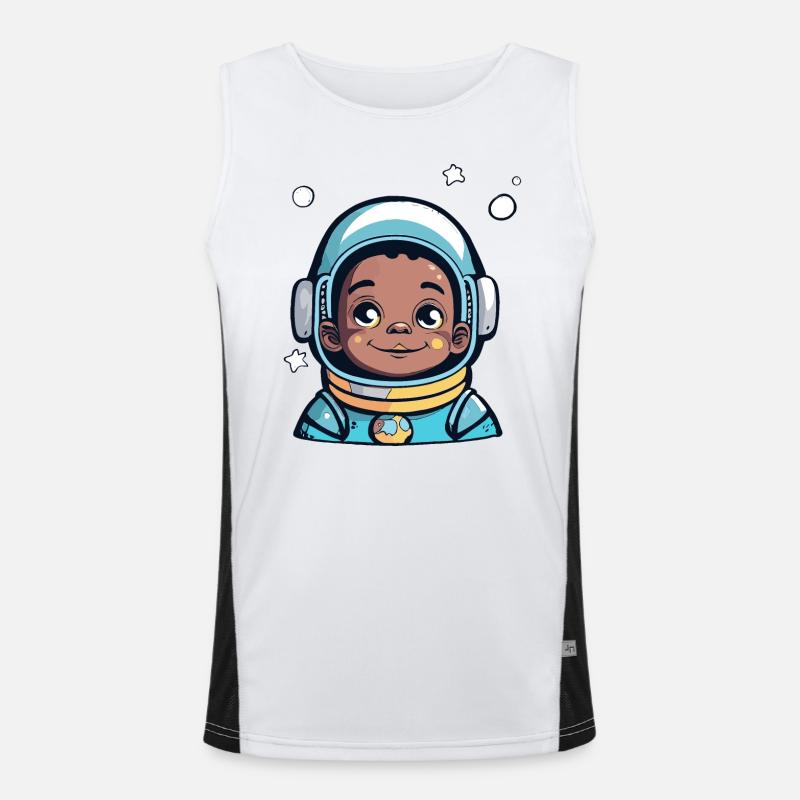 Astronaute mignon #3 Débardeur respirant contrasté Homme 