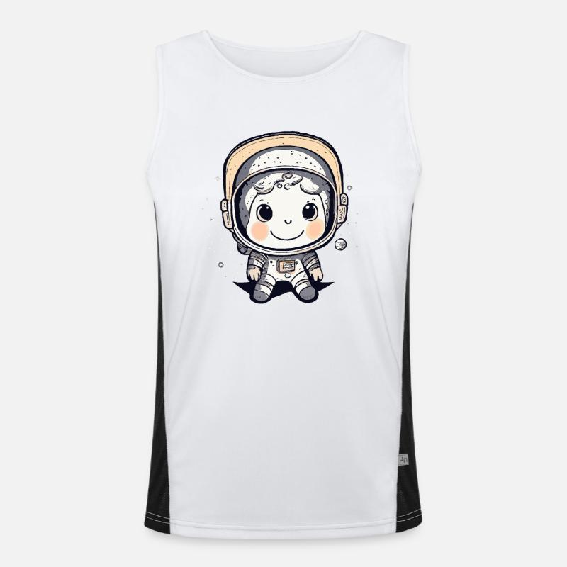 Astronaute mignon #4 Débardeur respirant contrasté Homme 