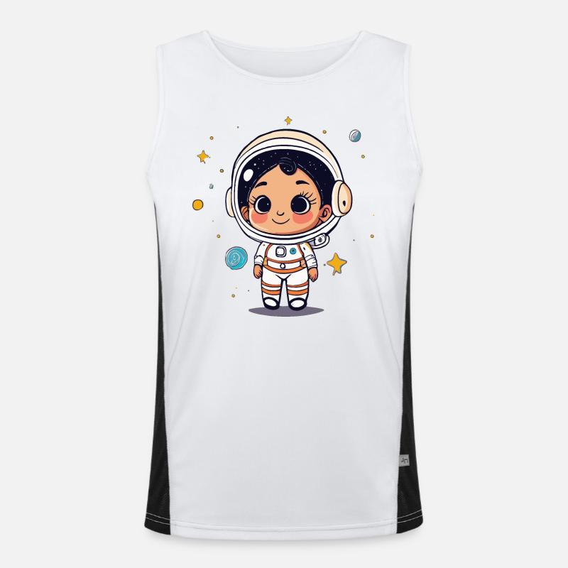 Astronaute mignon #5 Débardeur respirant contrasté Homme 