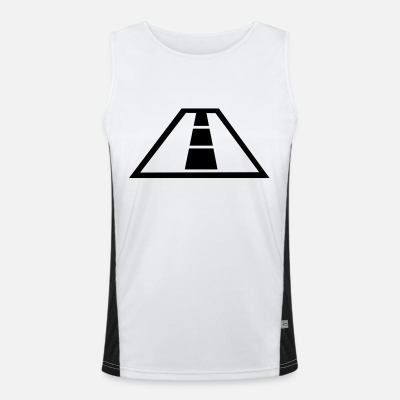 Straße - Auto Funktionelles Kontrast-Tank Top für Männer 