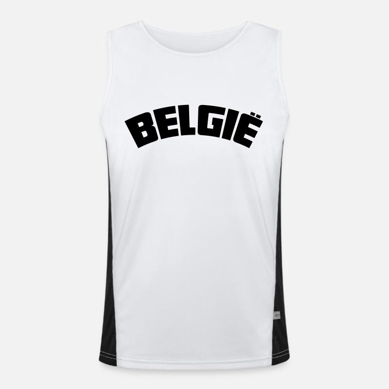 belgie Funktionelles Kontrast-Tank Top für Männer 