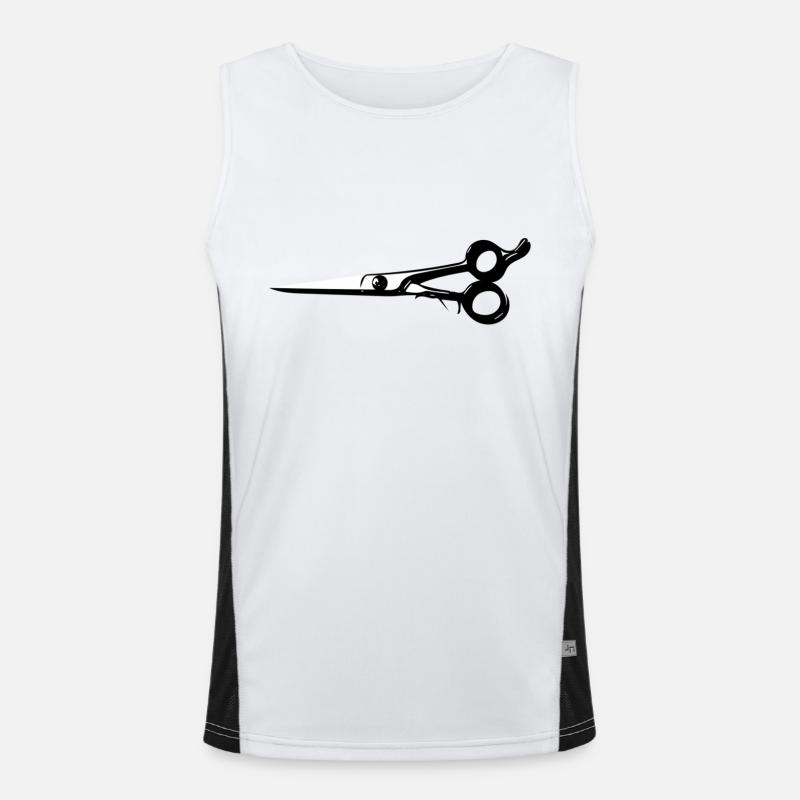Schere Funktionelles Kontrast-Tank Top für Männer 