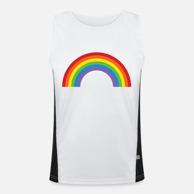 Rainbow Men's Functional Contrast Tank Top 