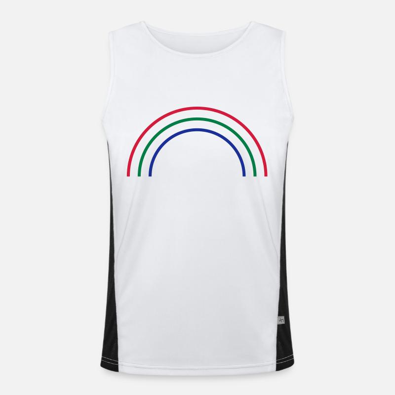 rainbow Débardeur respirant contrasté Homme 