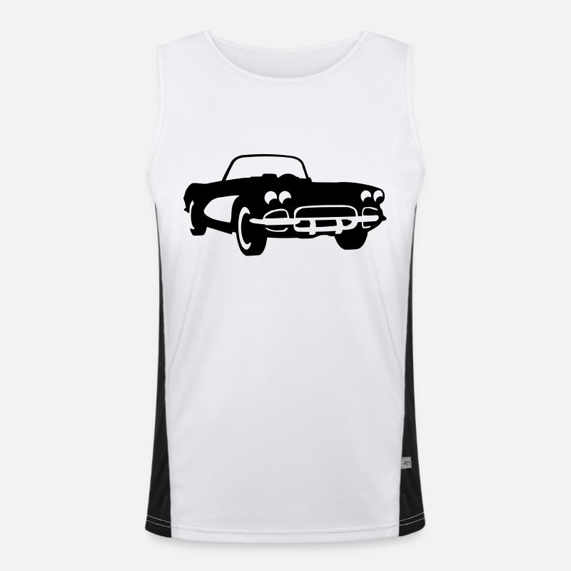 Sport car Men's Functional Contrast Tank Top 