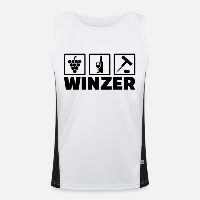 Winzer Funktionelles Kontrast-Tank Top für Männer 