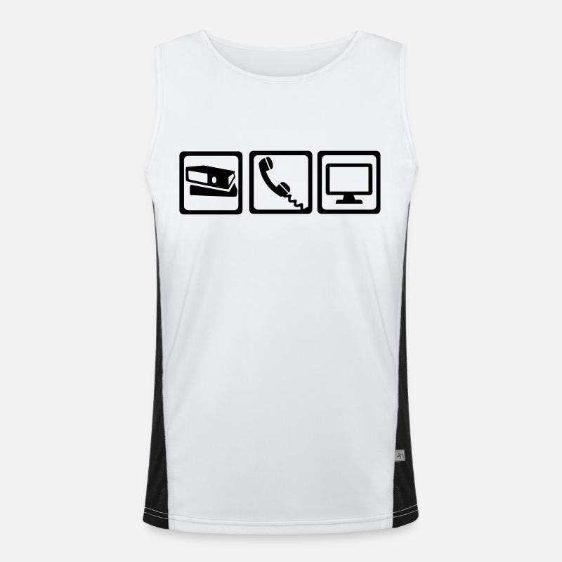 Office Men's Functional Contrast Tank Top 