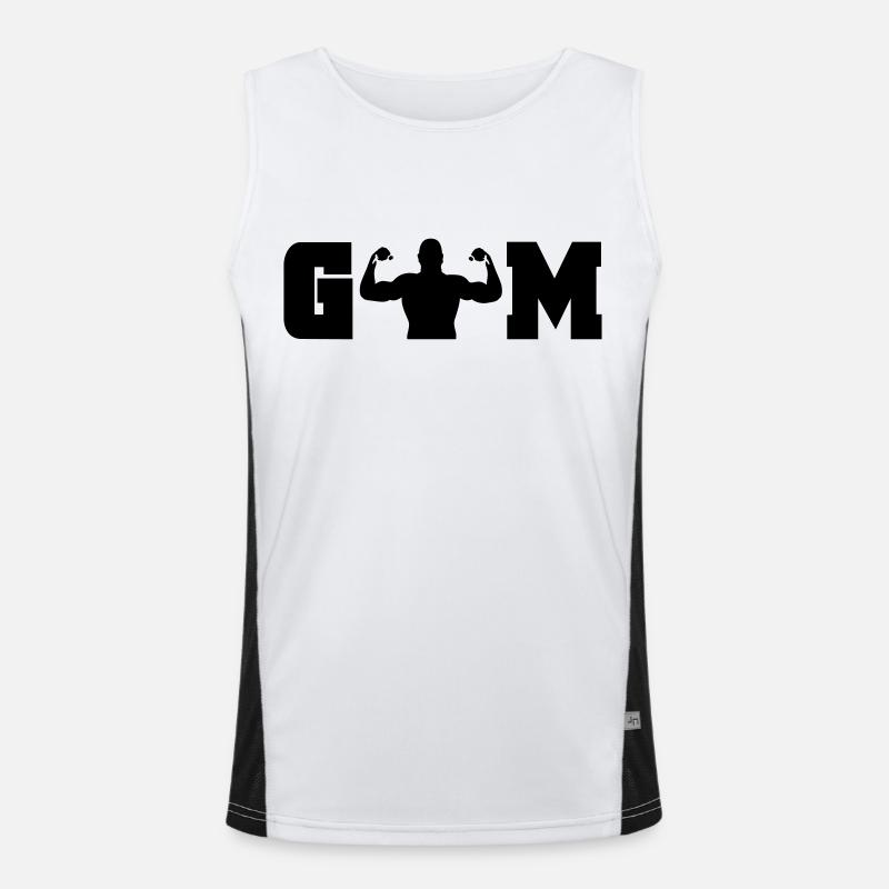 gym Débardeur respirant contrasté Homme 