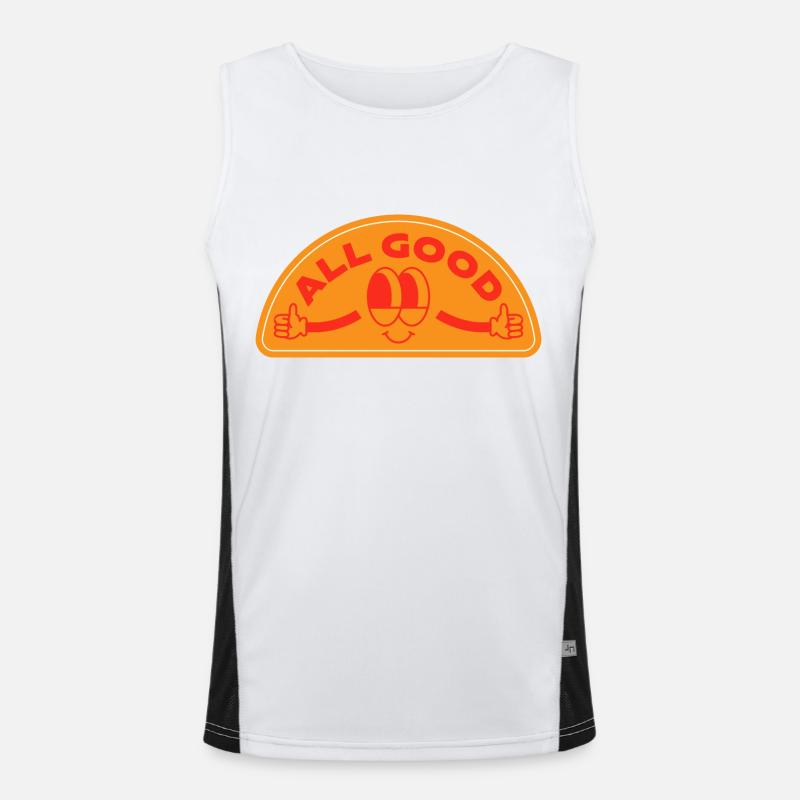 All Good - Geschenk - Geschenkidee Funktionelles Kontrast-Tank Top für Männer 