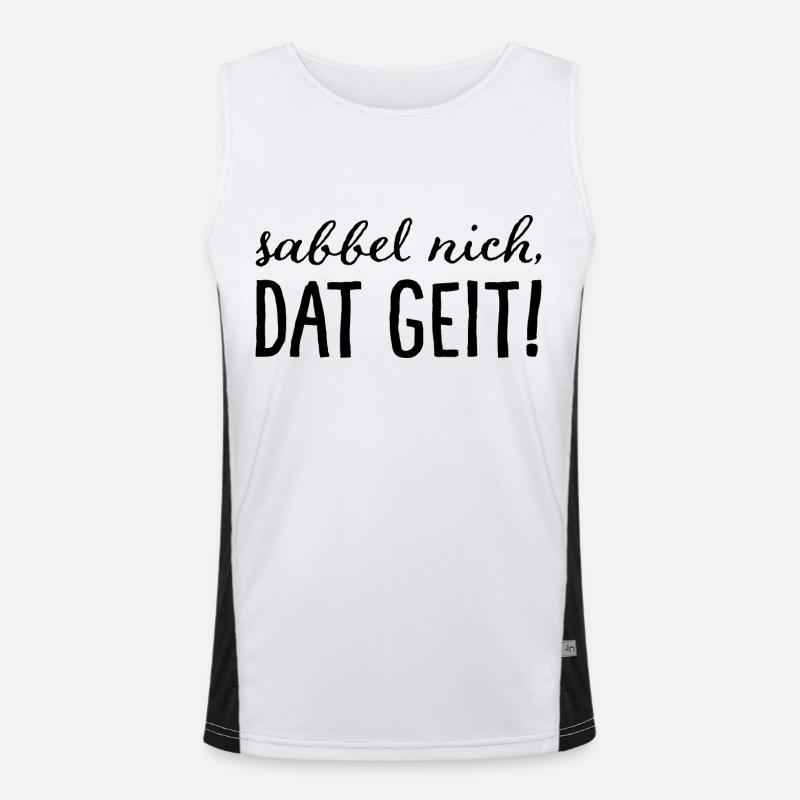 Sabbel nich, dat geit! Funktionelles Kontrast-Tank Top für Männer 