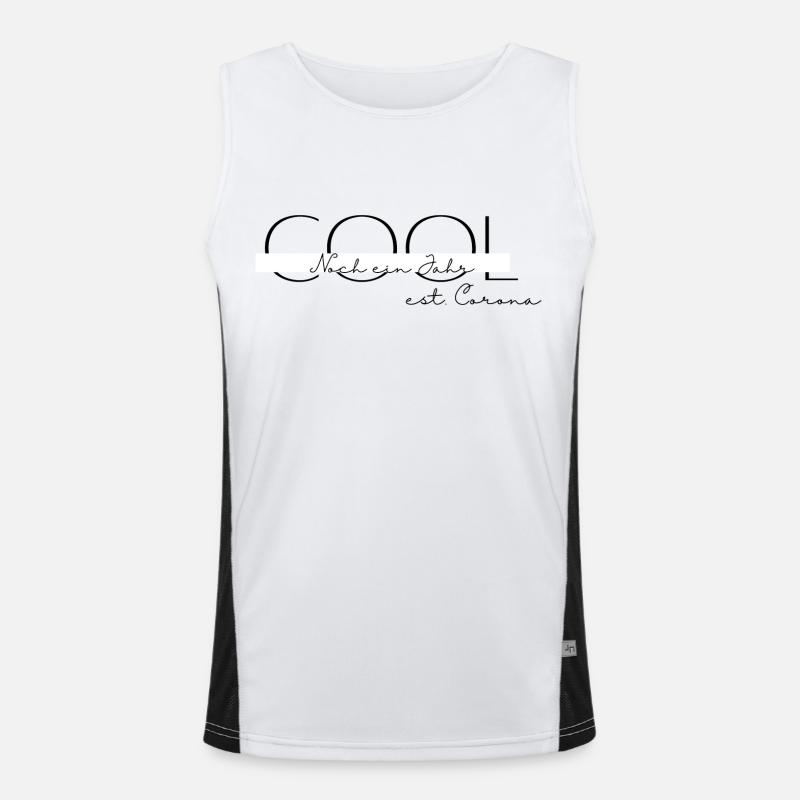 Cool, noch ein Jahr seit Corona Funktionelles Kontrast-Tank Top für Männer 