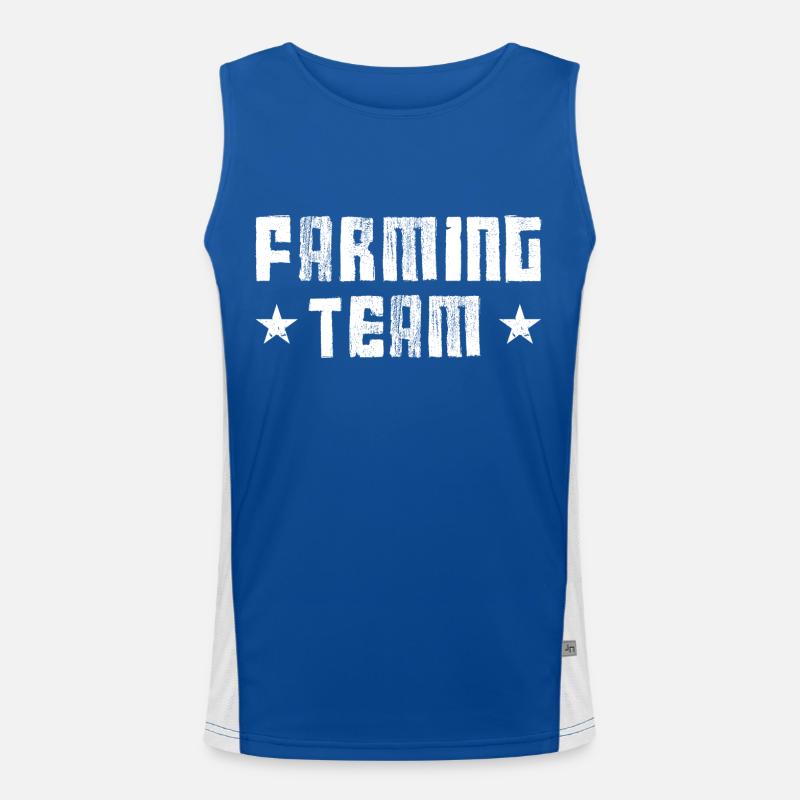 Farming Team Funktionelles Kontrast-Tank Top für Männer 