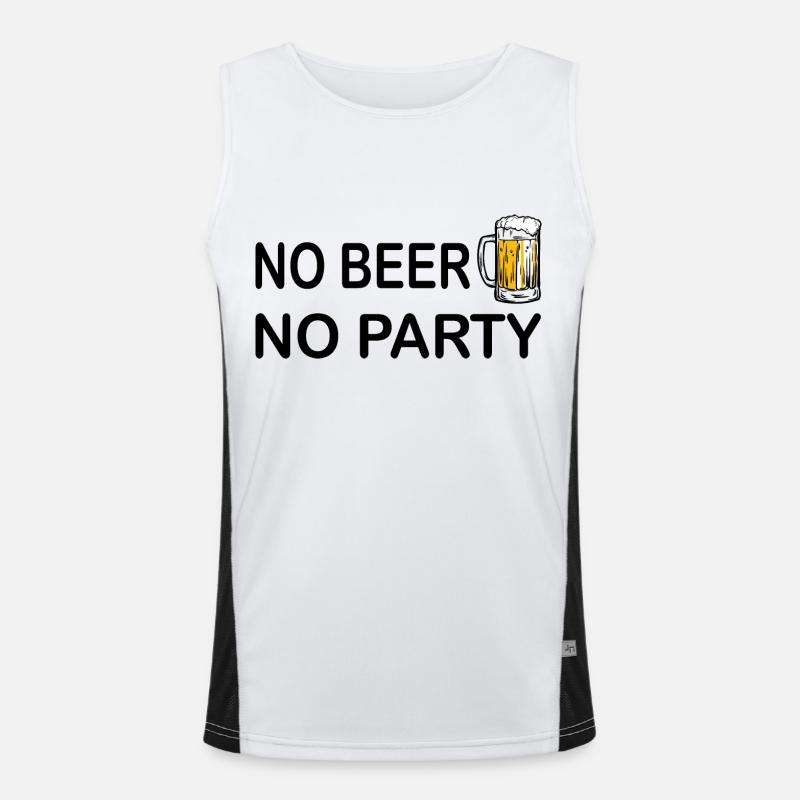 Beer Wine Whiskey Schnapps Alcohol Men's Functional Contrast Tank Top 