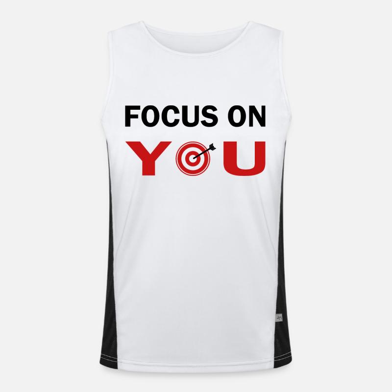 Konzentriere dich auf dich Funktionelles Kontrast-Tank Top für Männer 