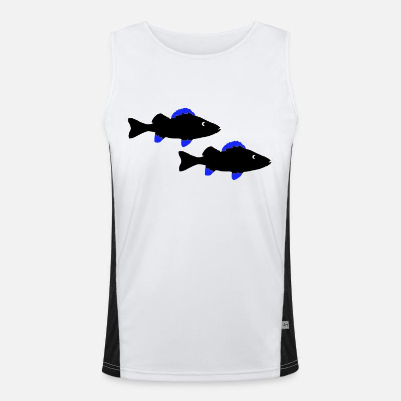 Perch Fish Men's Functional Contrast Tank Top 