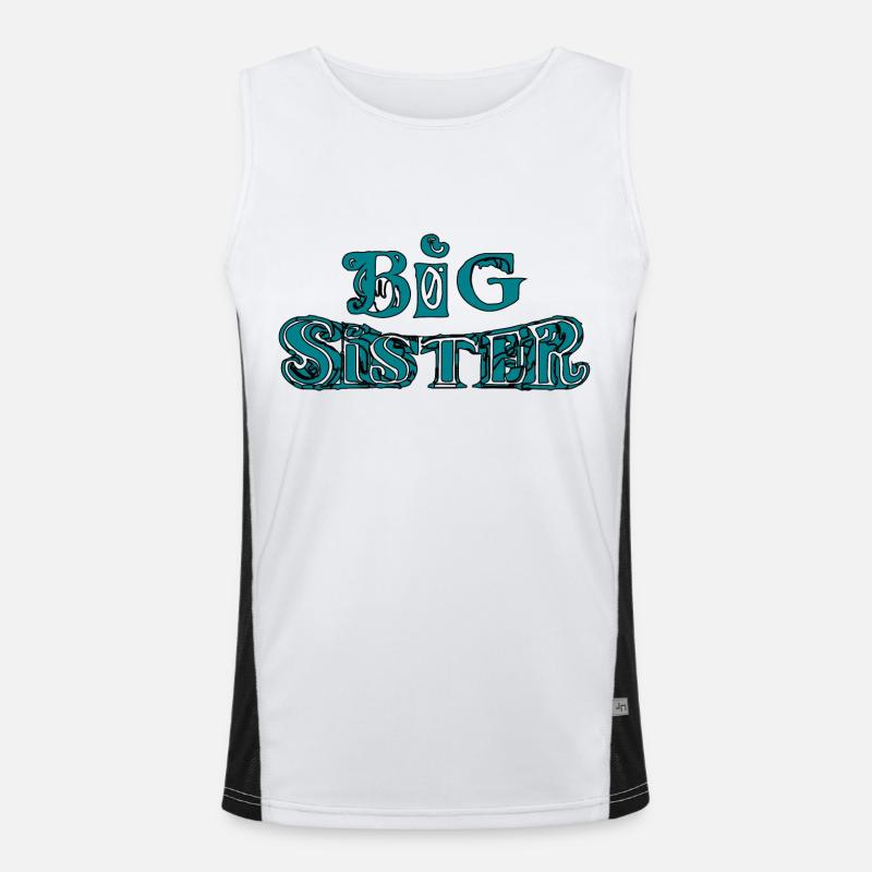 GROßE SCHWESTER Funktionelles Kontrast-Tank Top für Männer 