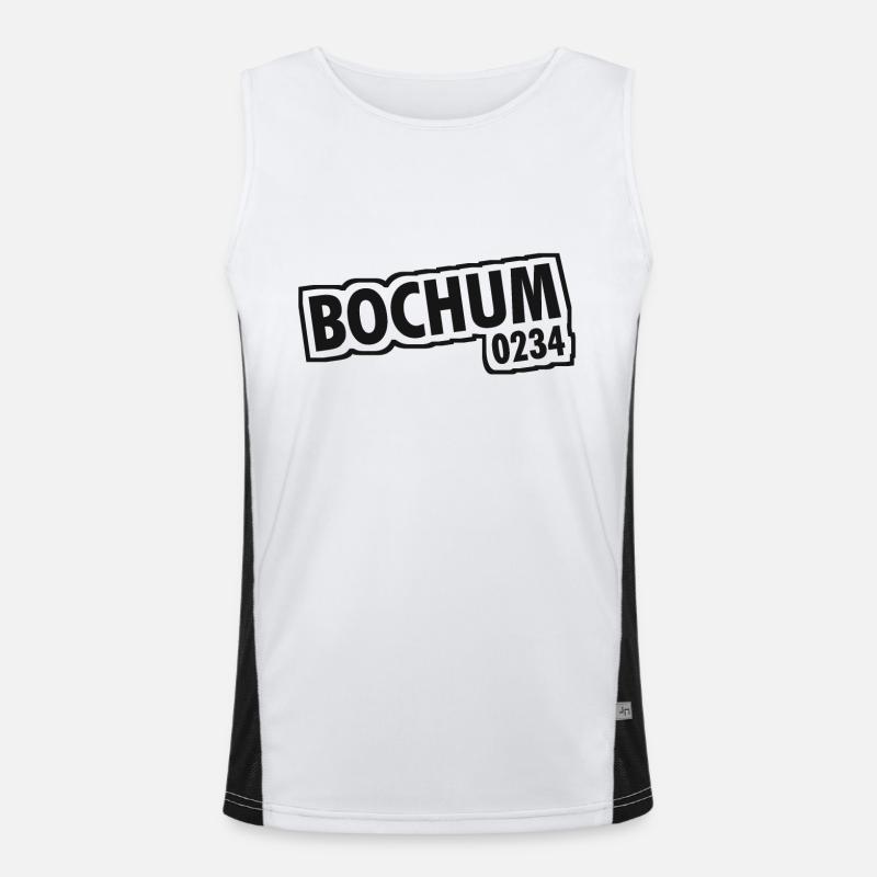 Bochum - 0234 - Dialling Code - NRW - Ruhrpott Men's Functional Contrast Tank Top 