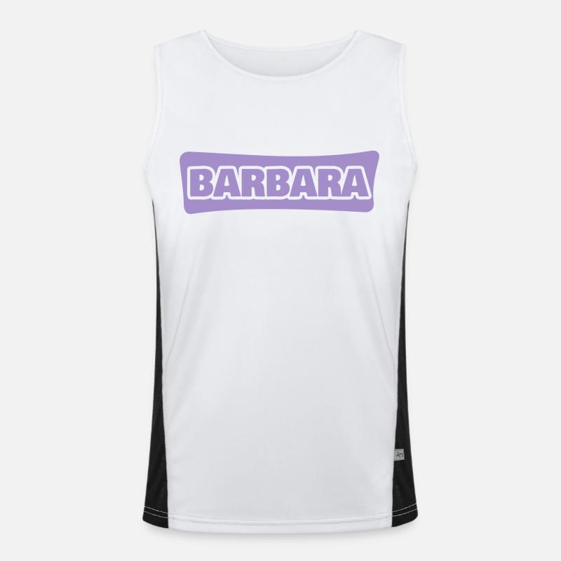 First name Barbara Men's Functional Contrast Tank Top 