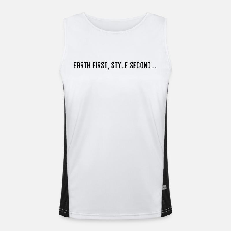 Earth first, style second... Débardeur respirant contrasté Homme 