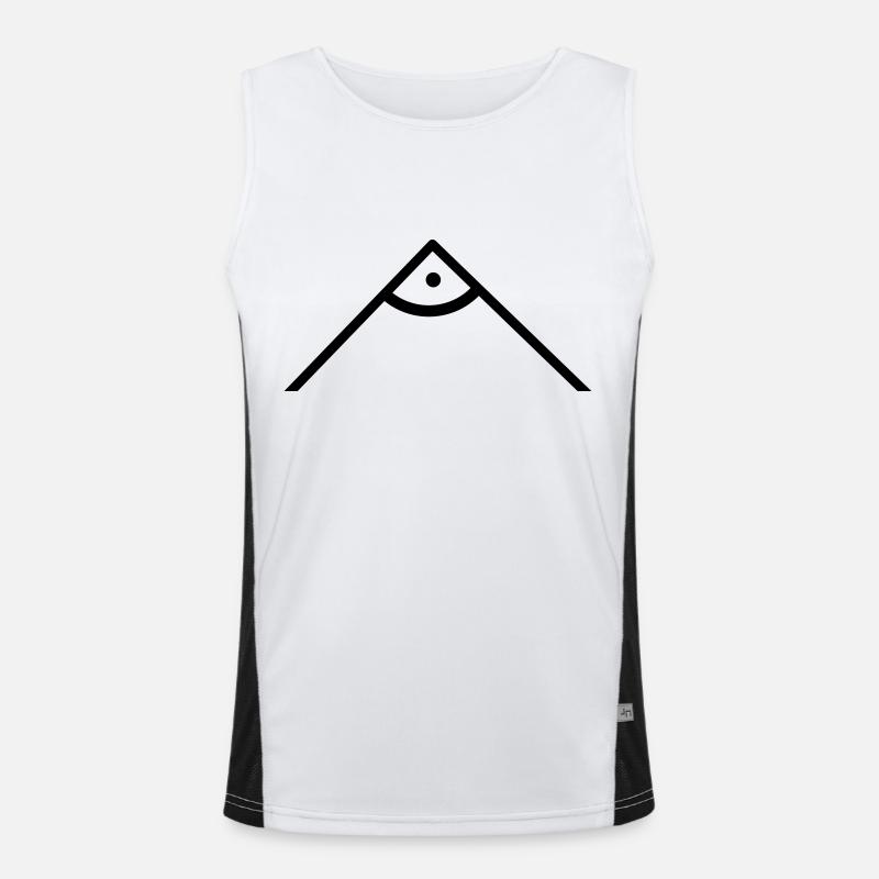 rechter winkel Funktionelles Kontrast-Tank Top für Männer 