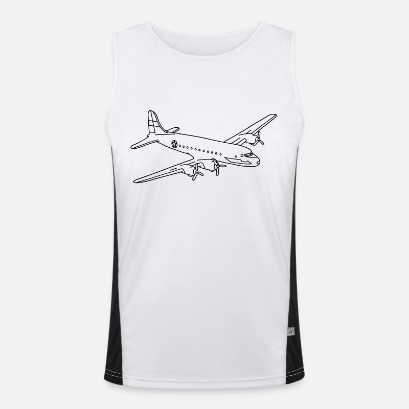 Airplane Men's Functional Contrast Tank Top 