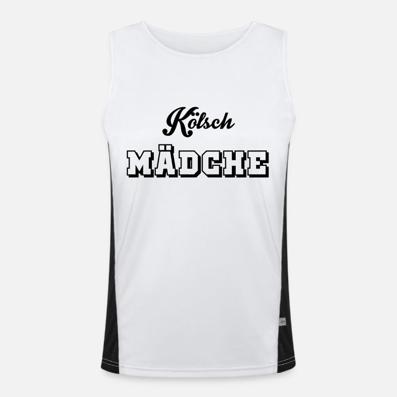 Kölsch Mädche Funktionelles Kontrast-Tank Top für Männer 