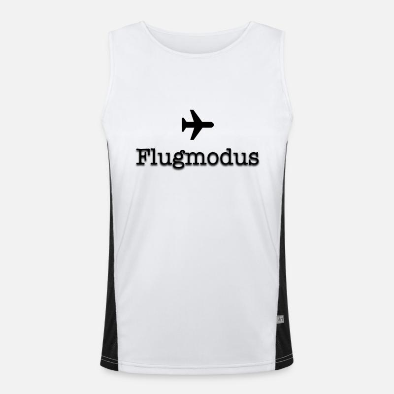 Flugmodus Funktionelles Kontrast-Tank Top für Männer 