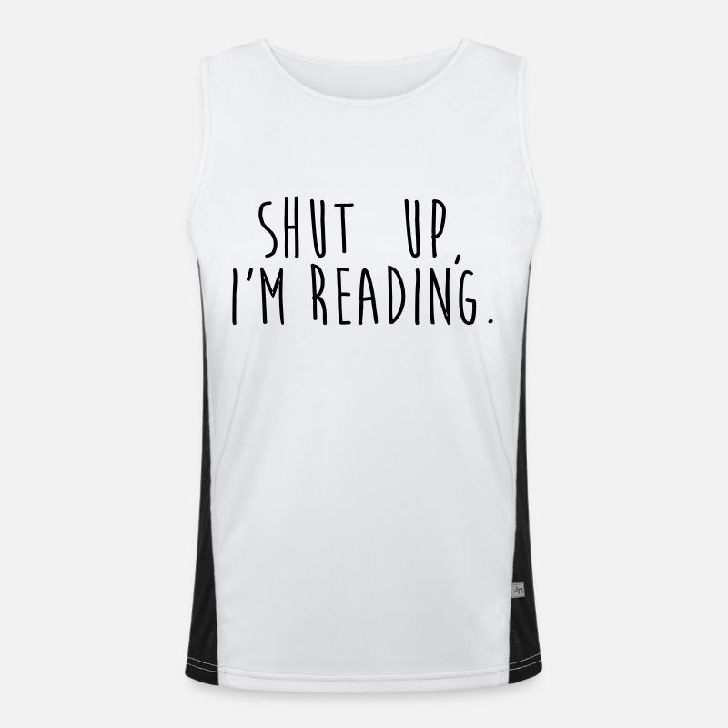 Shut up, i'm reading Funktionelles Kontrast-Tank Top für Männer 