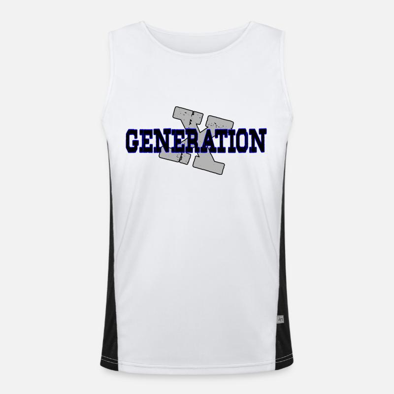 GENERATION X Geschenk Idee Funktionelles Kontrast-Tank Top für Männer 