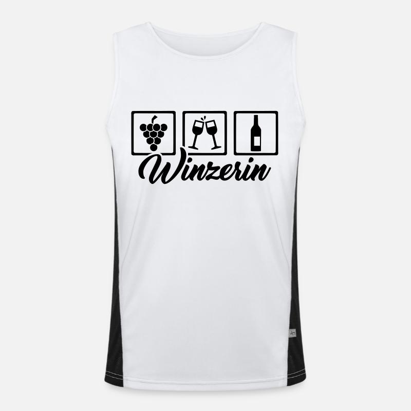 Winzerin Funktionelles Kontrast-Tank Top für Männer 