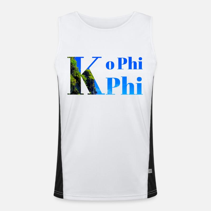 Ko Phi Phi Funktionelles Kontrast-Tank Top für Männer 