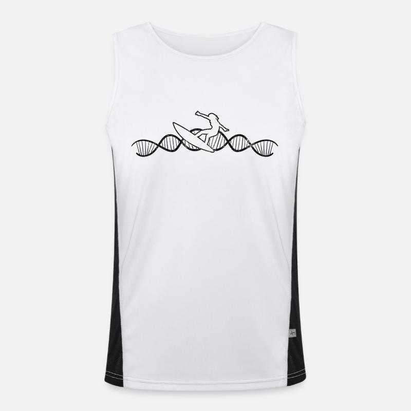 Surfer Surf moniteur surf surf surf Débardeur respirant contrasté Homme 