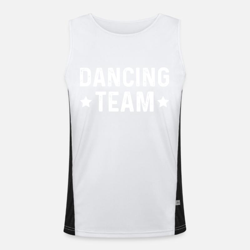 Dancing Team Funktionelles Kontrast-Tank Top für Männer 