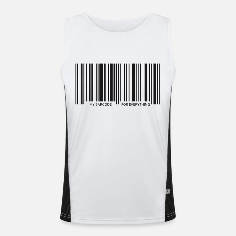 My barcode for everything Men's Functional Contrast Tank Top 