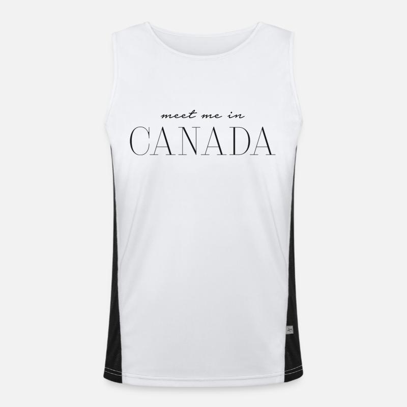 Meet me in Canada - Kanada Funktionelles Kontrast-Tank Top für Männer 