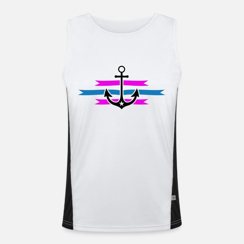 anker Funktionelles Kontrast-Tank Top für Männer 