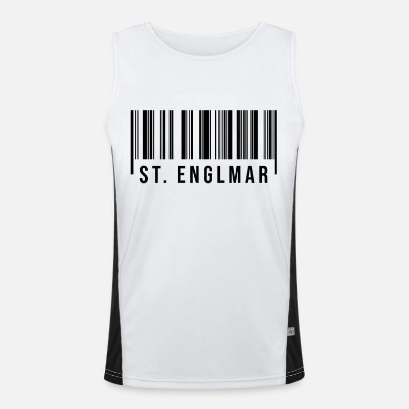 St Englmar Bayern Funktionelles Kontrast-Tank Top für Männer 