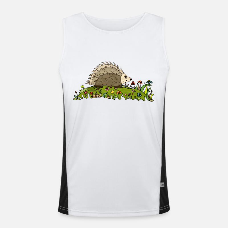 Igel Funktionelles Kontrast-Tank Top für Männer 