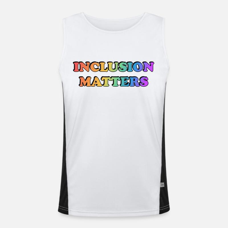 Inclusion Matters Rainbow Men's Functional Contrast Tank Top 