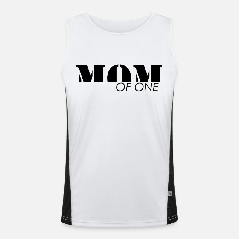 MAMAN - Mutter eines Kindes Funktionelles Kontrast-Tank Top für Männer 