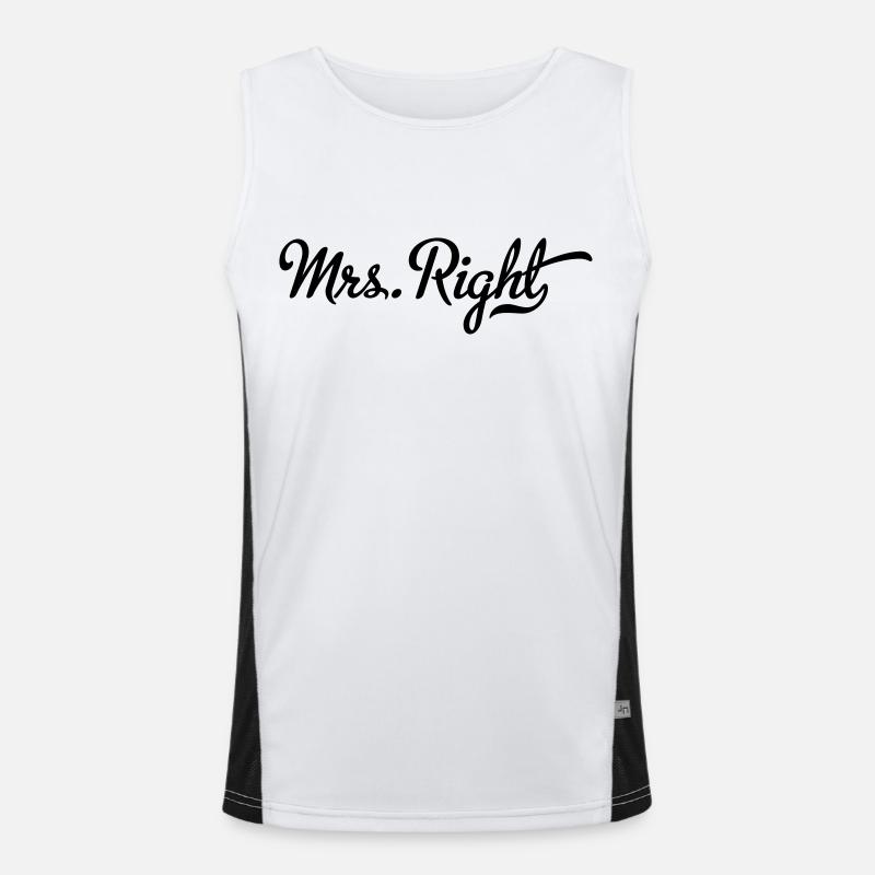 Mrs. Right Men's Functional Contrast Tank Top 