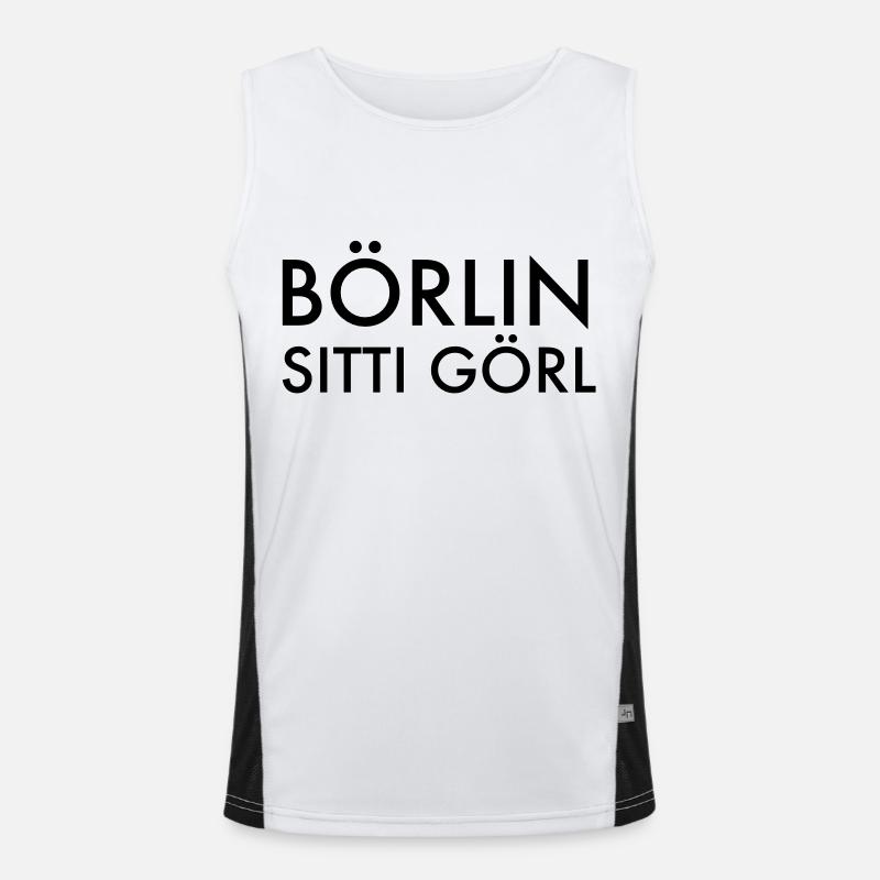 Berlin Funktionelles Kontrast-Tank Top für Männer 