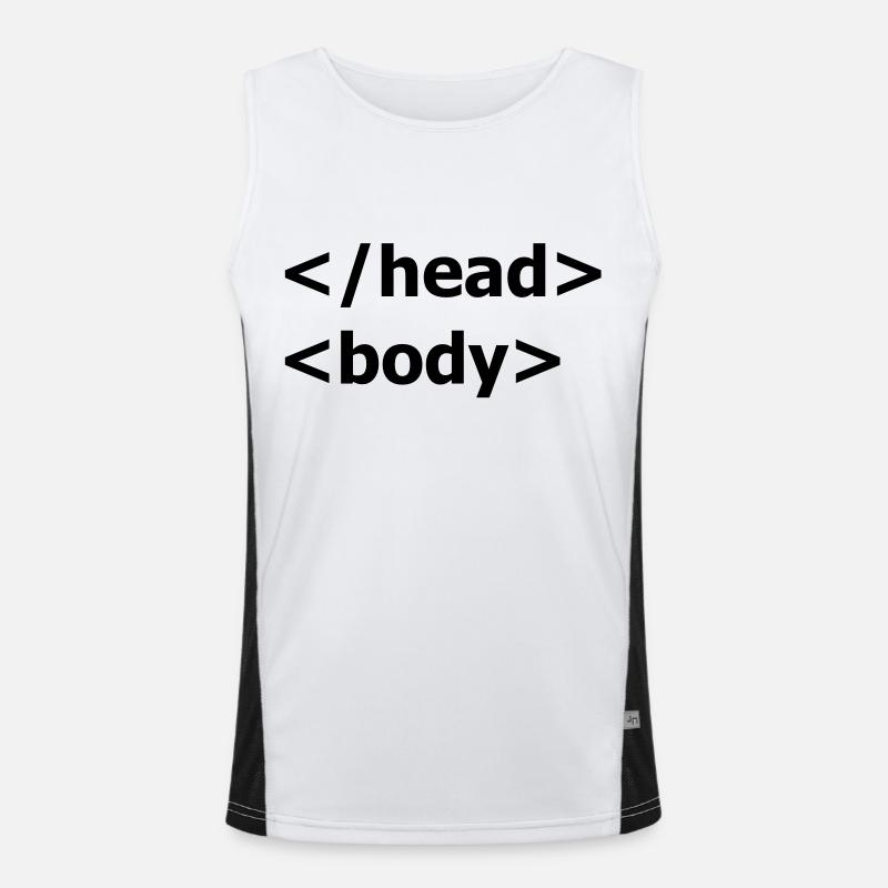 HTML Spass Funktionelles Kontrast-Tank Top für Männer 