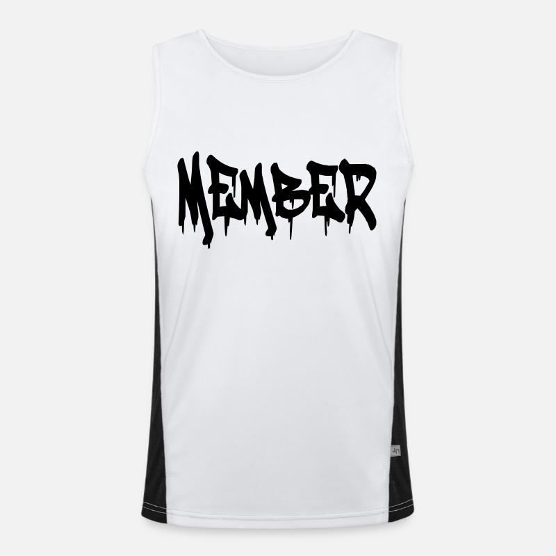 Membres Graffiti Débardeur respirant contrasté Homme 