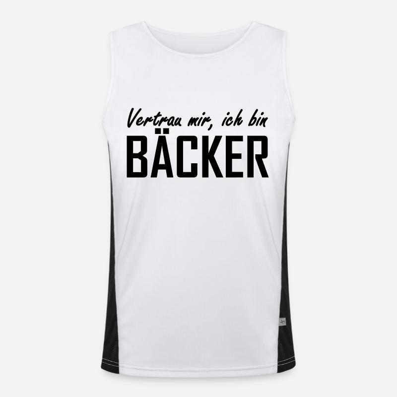 Bäcker Funktionelles Kontrast-Tank Top für Männer 